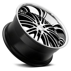 XIX Exotic® X23 Gloss Black Machined Face with Stainless Steel Lip Wheel